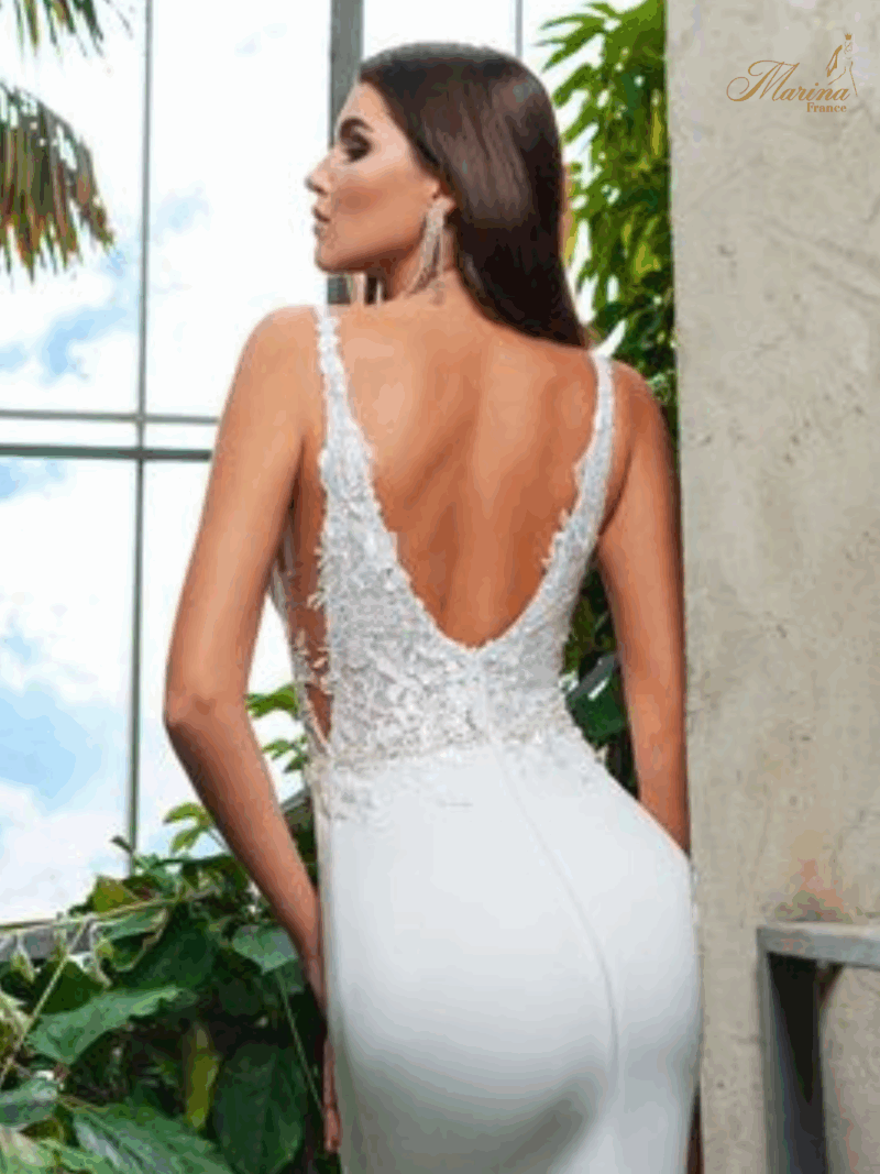 ROBE SIRENE AVEC DENTELLE