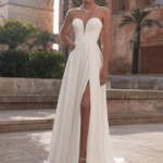 ROBE BUSTIER RND AVEC FENTE