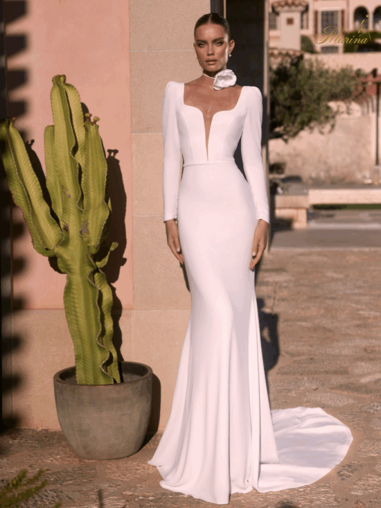 robe Sirene, manches longues et prestige.