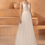 Robe bohème avec dentelle et bas en tulle