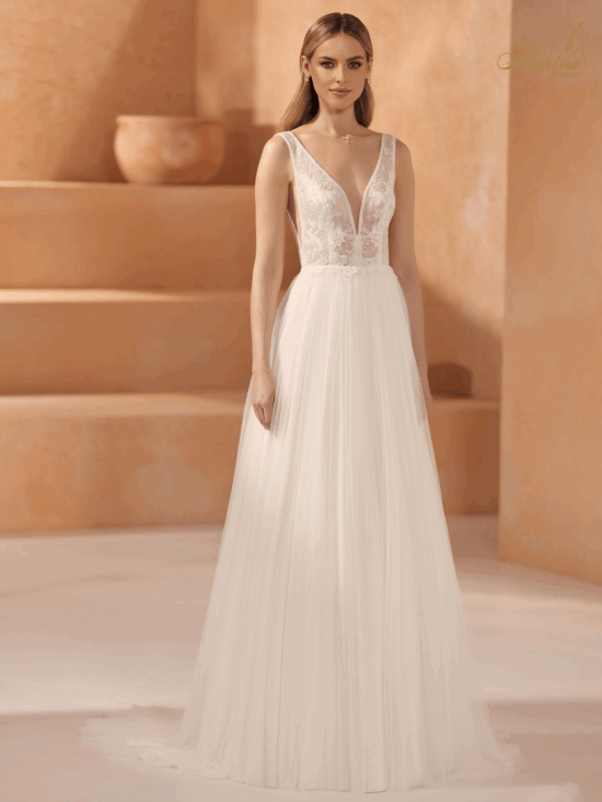 Robe bohème avec dentelle est bas en tulle