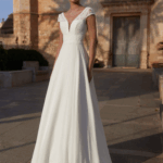 Robe dentelle avec bas fluide