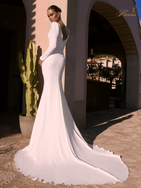 robe Sirene, manches longues et prestige.