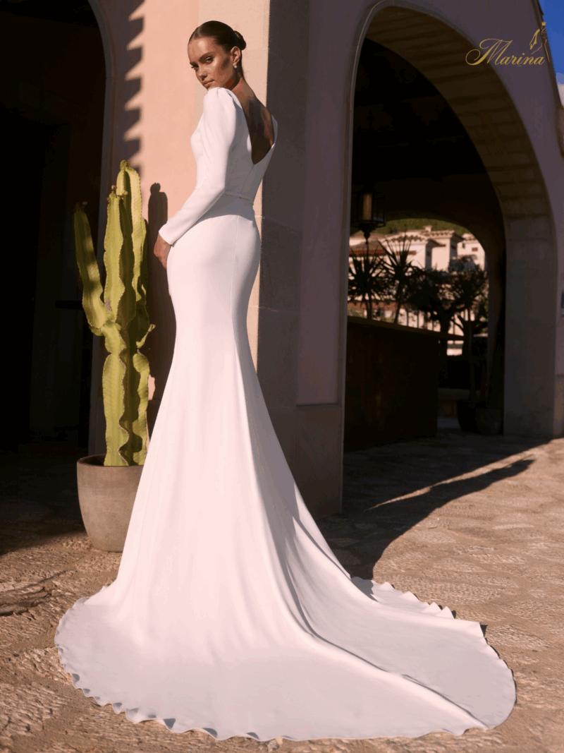 robe Sirene, manches longues et prestige.