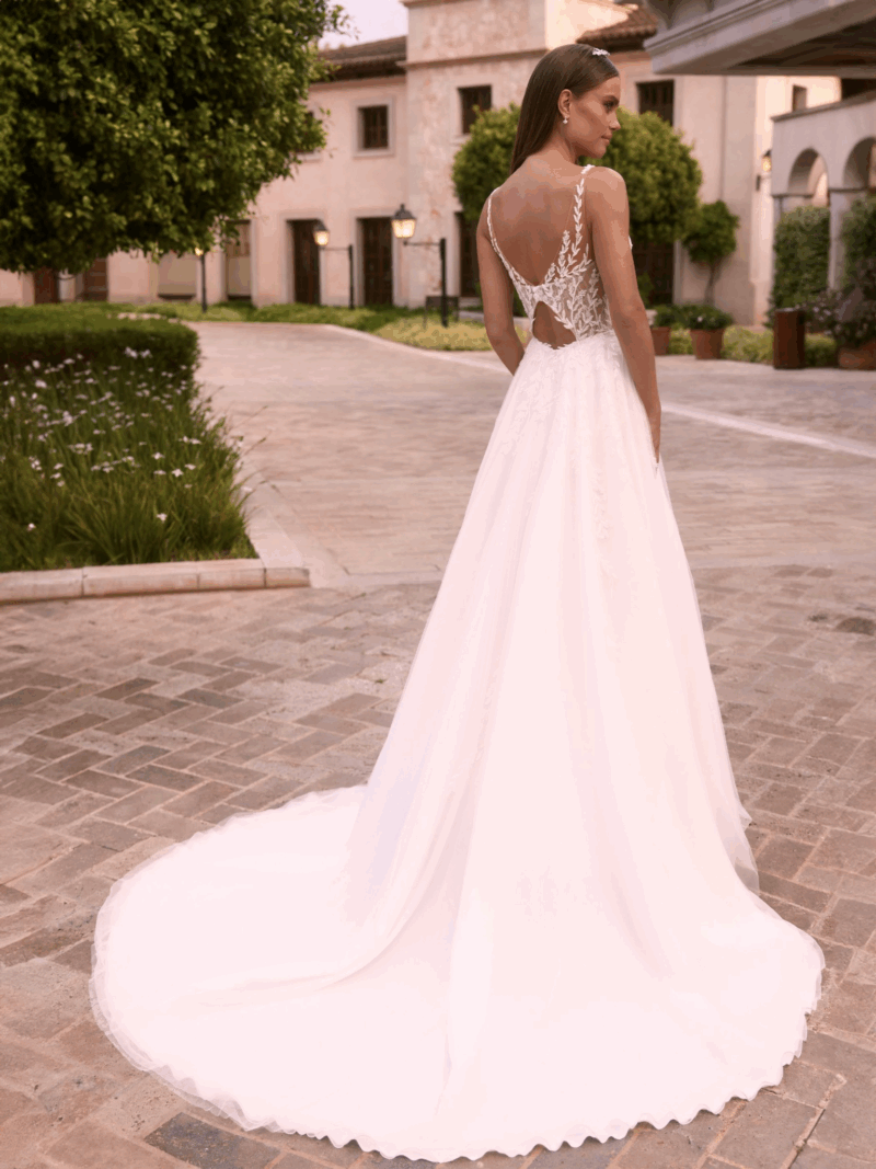 Robe princesse en dentelle et tulle