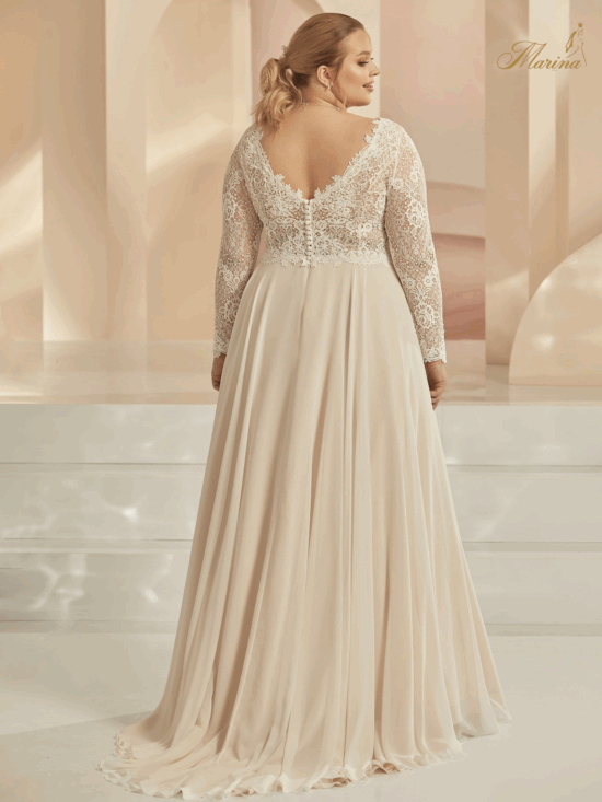 ROBE AVEC MANCHES EN DETELLE GRANDE TAILLE