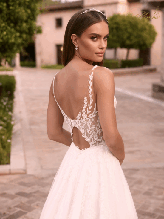 Robe princesse en dentelle et tulle