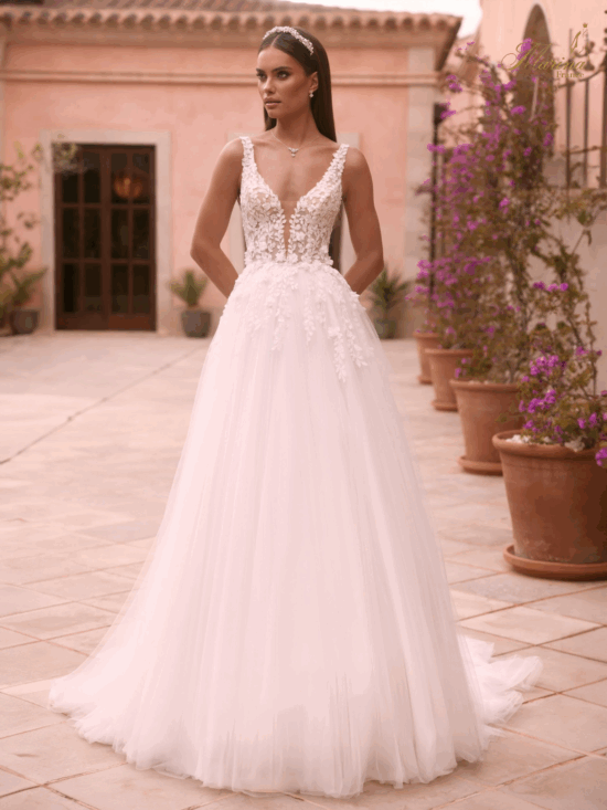 Robe princesse avec dentelle