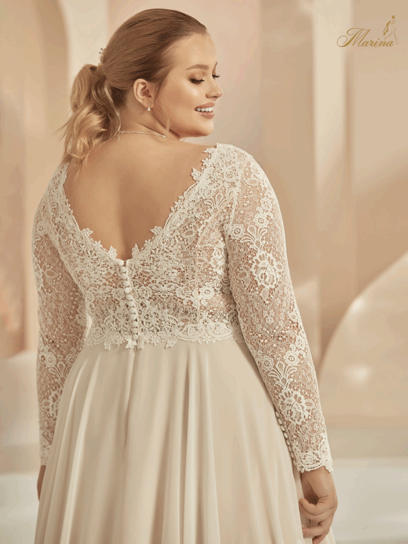 ROBE AVEC MANCHES EN DETELLE GRANDE TAILLE