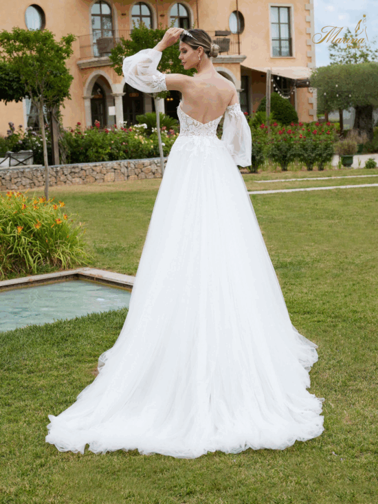 ROBE DENTELLE BUSTIER AVEC MANCHES