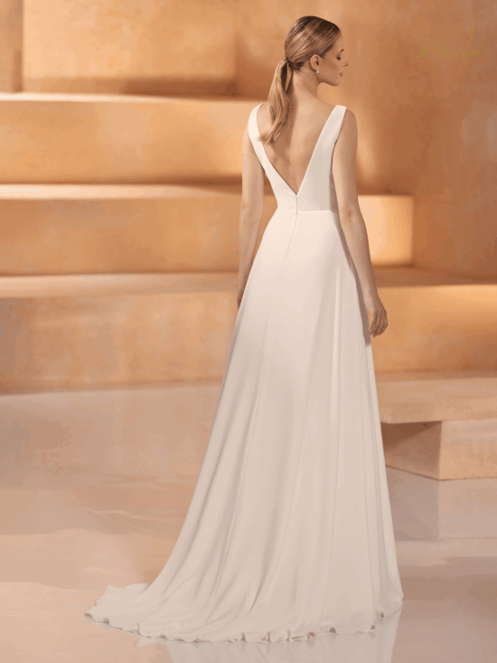 ROBE PRESTIGE AVEC DOS EN V