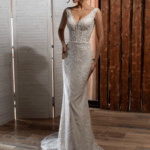 Robe sirène avec tulle et Strasses