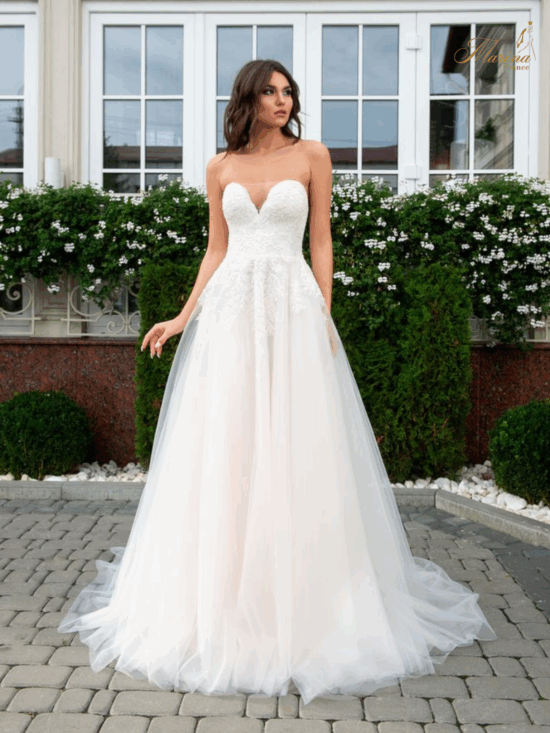 ROBE BUSTIER TULLE ET DENTELLE