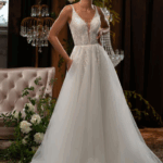 ROBE BUSTIER TULLE ET DENTELLE