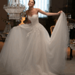 ROBE BUSTIER TULLE ET DENTELLE