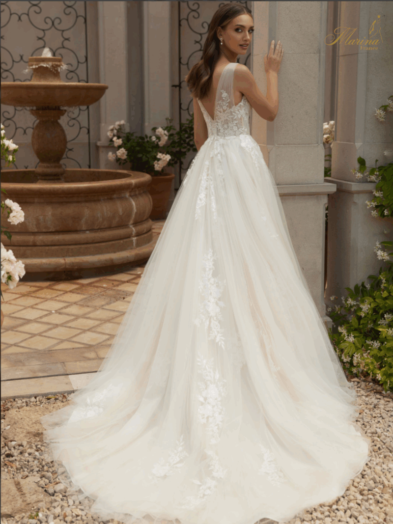 Robe princesse et dentelle