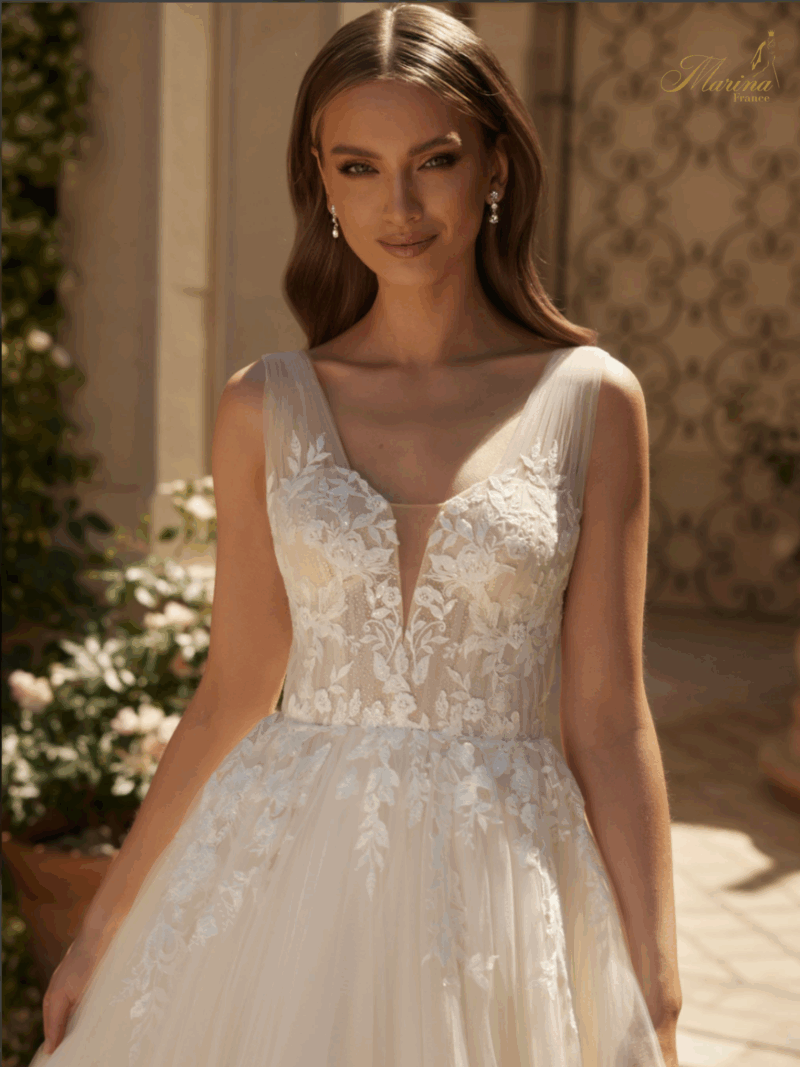 Robe princesse et dentelle