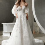 Robe en fleurs et Strasses princesse