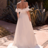 Robe satin avec col bateau a fleurs