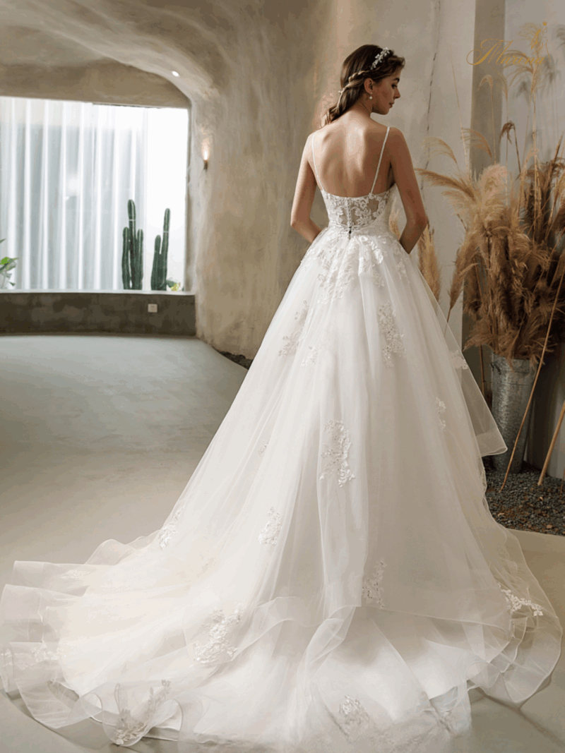 Robe princesse avec dentelle