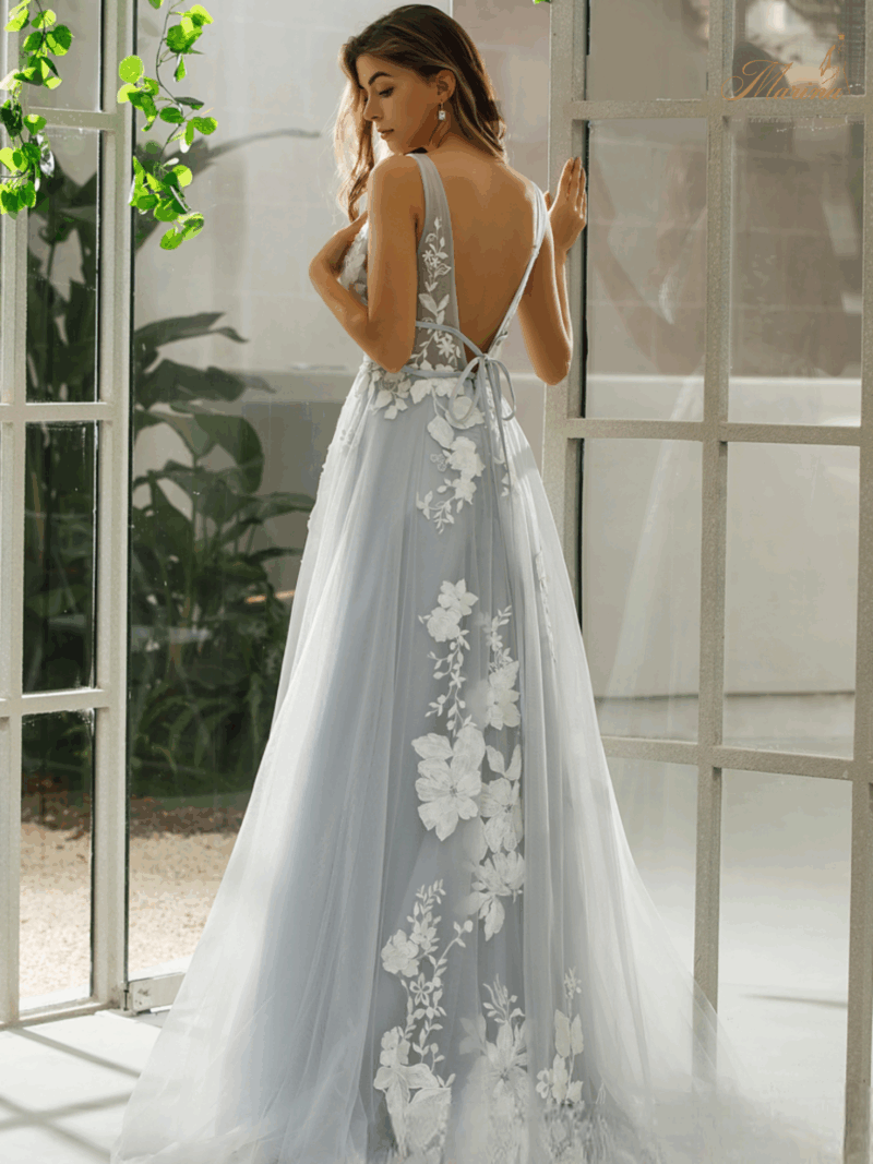 Robe princesse avec dentelle et tulle