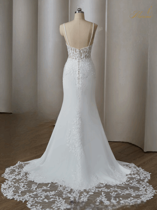 Robe sirène avec detelle