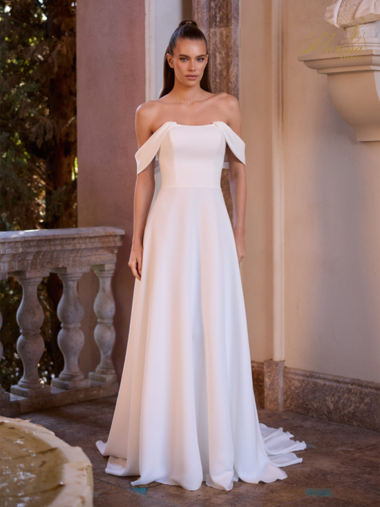 ROBE COL BATEAU, FLUIDE.